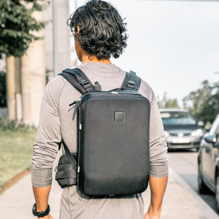 under jacket backpack