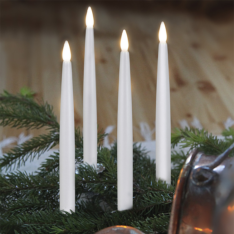 Antique battery-powered candle - LED remote controlled candle | SmartaSaker