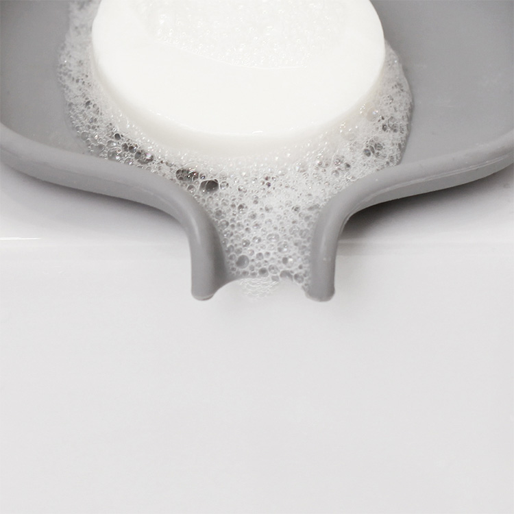 Soft Soap Dish with Drainage Spout