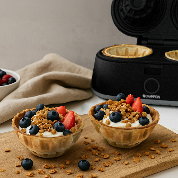 Double waffle iron