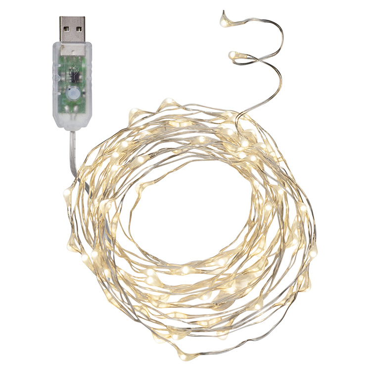 String lights with USB port