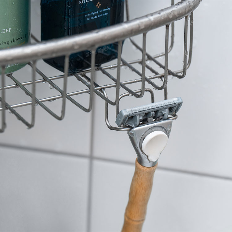 Bathroom corner shelf