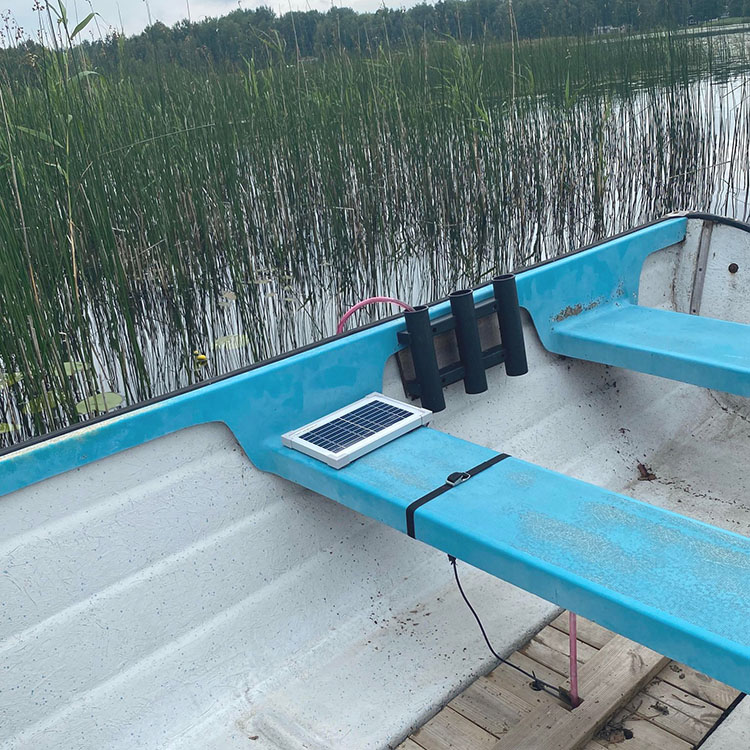 Solar-powered bilge pump