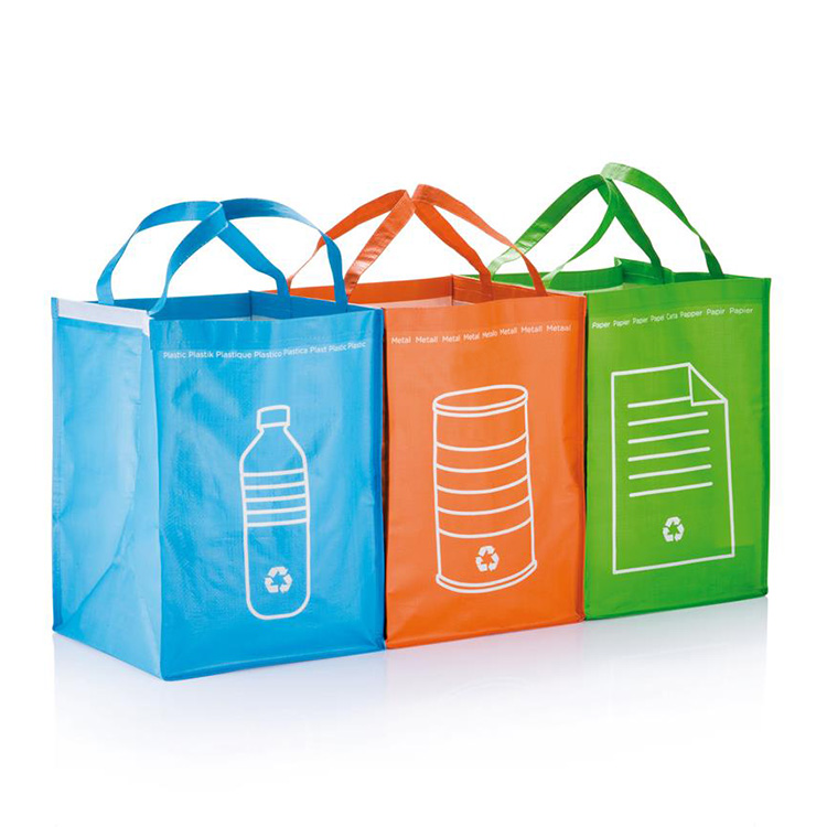 Sorting bags for paper, metal & plastic, COLORFUL RECYCLING