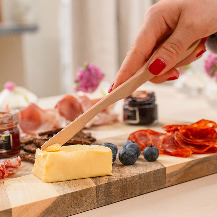 Balancing butter-knife, beechwood