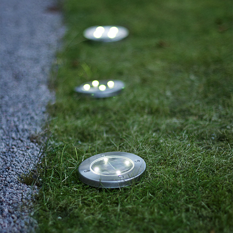 Solar Cell Lawn Lights, 3-pack