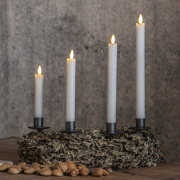 Antique candles in four lengths