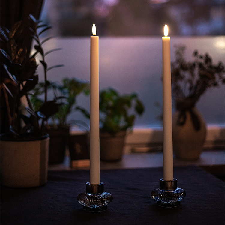 Premium LED tall antique candle 2-pack