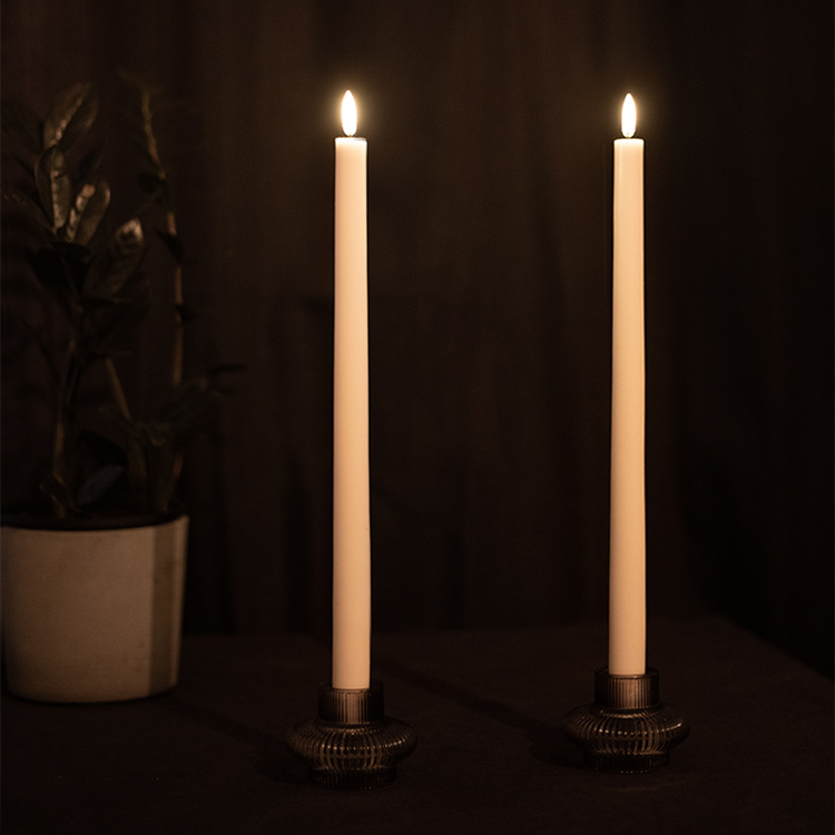 Premium LED tall antique candle 2-pack