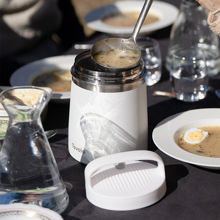 Large thermos for food and ice cream