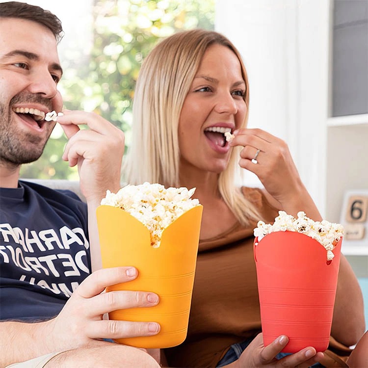 Popcorn bowl for the microwave, 2-pack