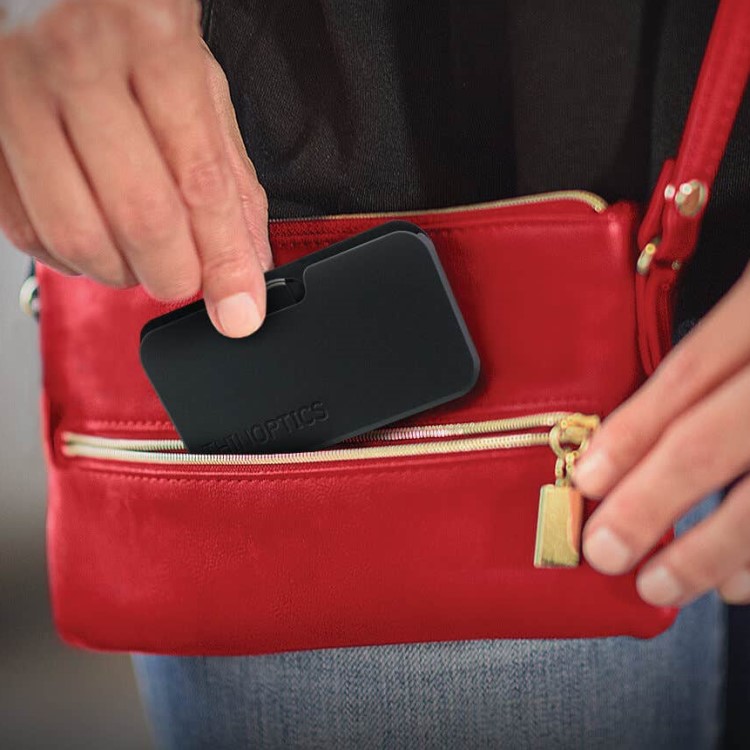 Foldable reading glasses in a case