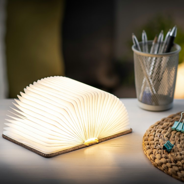 Book-shaped lamp