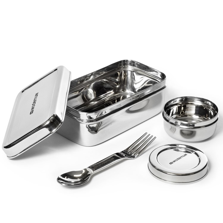 Lunch box kit in stainless steel