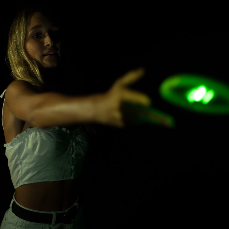 Soft frisbee that lights up