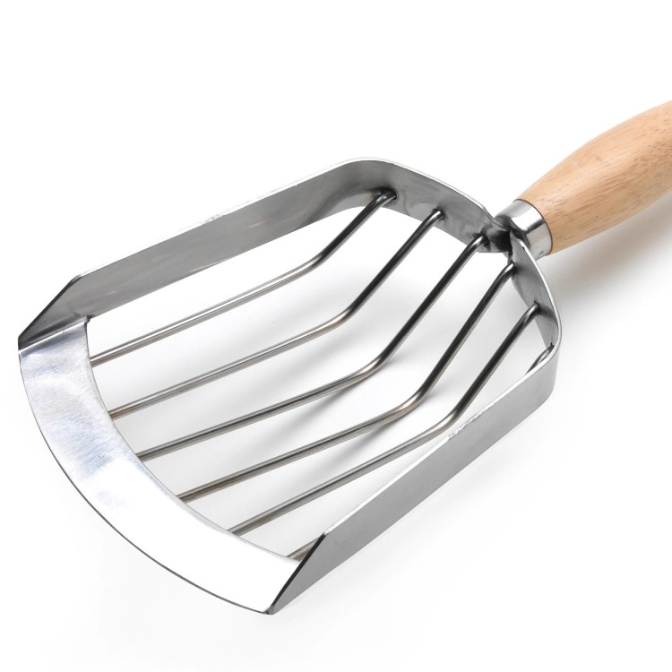 Stainless steel potato scoop