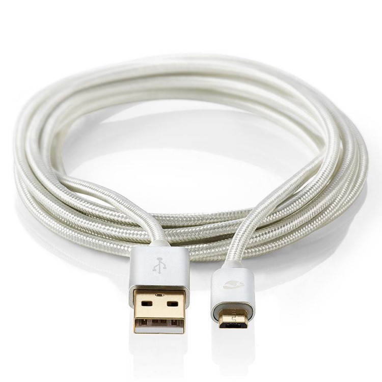 Long USB cable in fabric