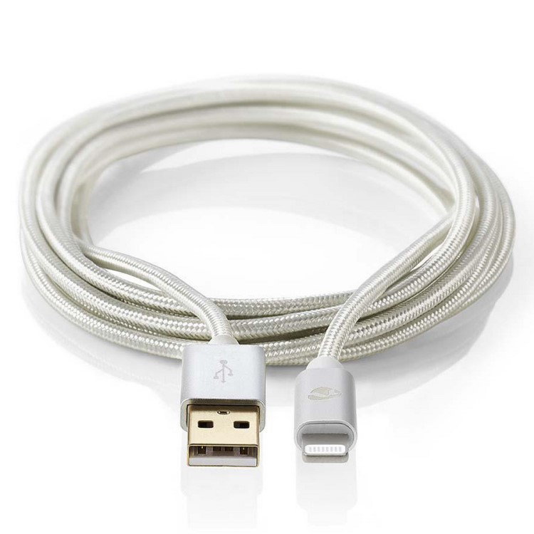 Long USB cable in fabric