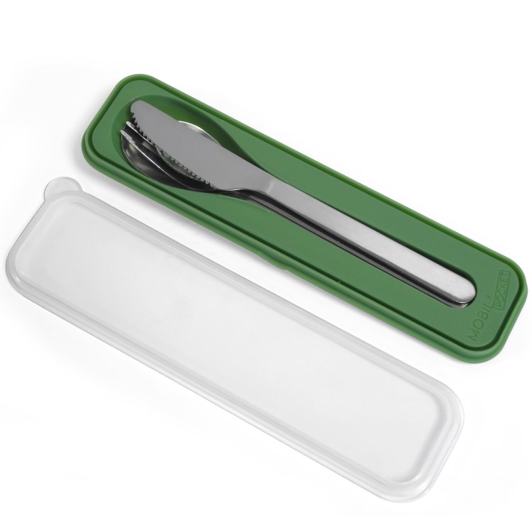 Cutlery set with case