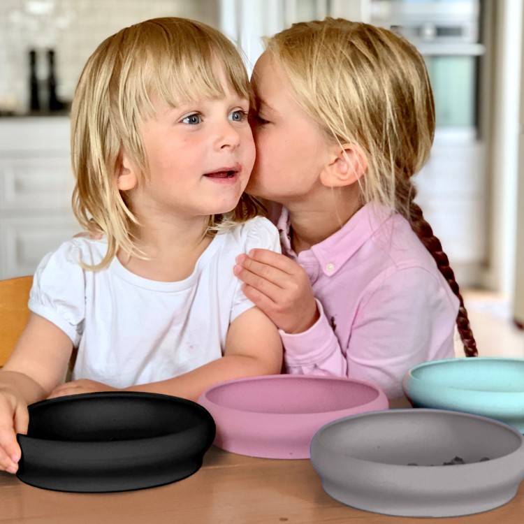 Children's plate with rim, 2-pack