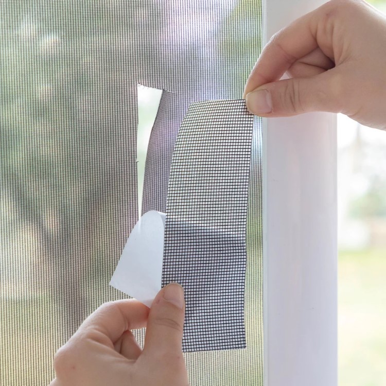 Repair tape for mosquito nets