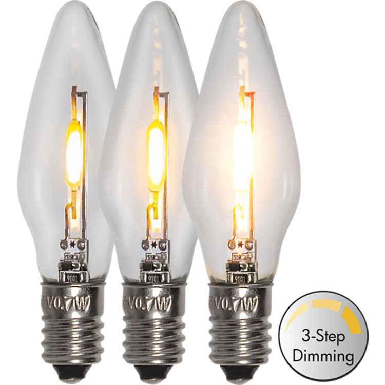 Dimmable LED lights for candle holders 5-pack