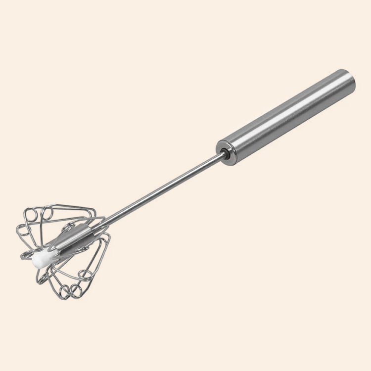 Semi-automatic hand whisk