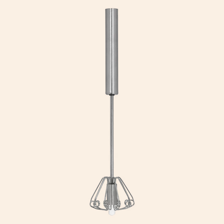 Semi-automatic hand whisk