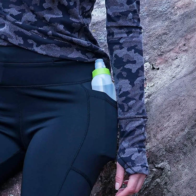 FlipBelt water bottle