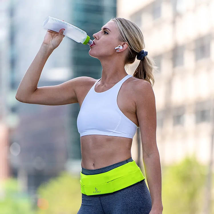 FlipBelt water bottle