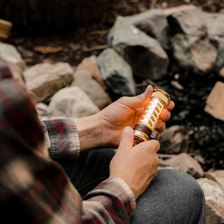 Mini lantern with built-in torch, Barebones