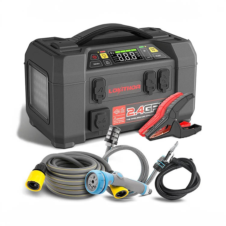 Powerbank with jump starter and air compressor