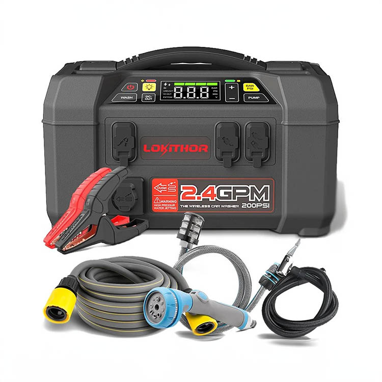 Powerbank with jump starter and air compressor