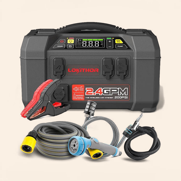 Powerbank with jump starter and air compressor