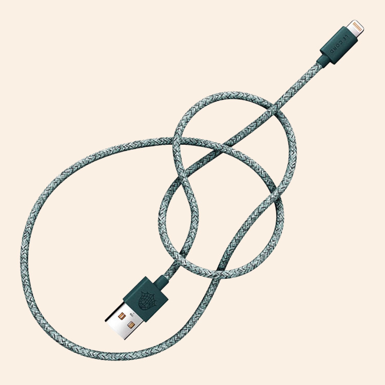 USB cable from recycled fishing net, 2 metres