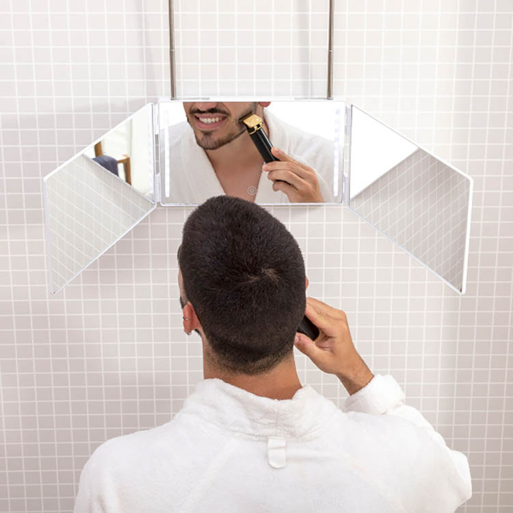 Bathroom mirror - 360 degrees with lighting