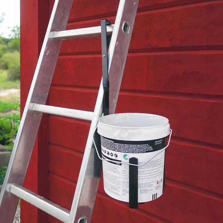 Paint can holder for ladder