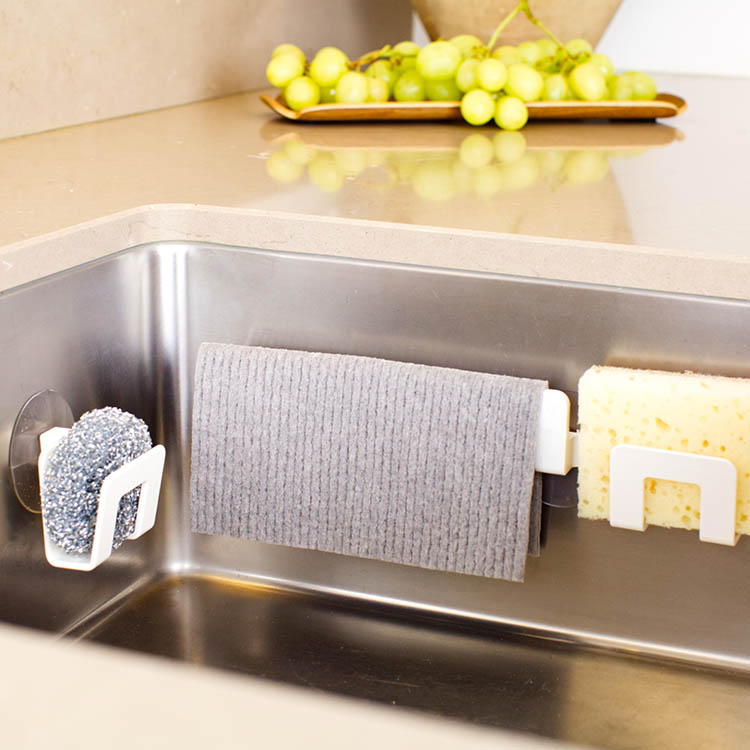 Sponge and dish cloth holder