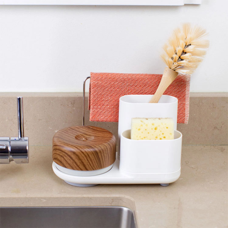 Detergent pump and storage rack