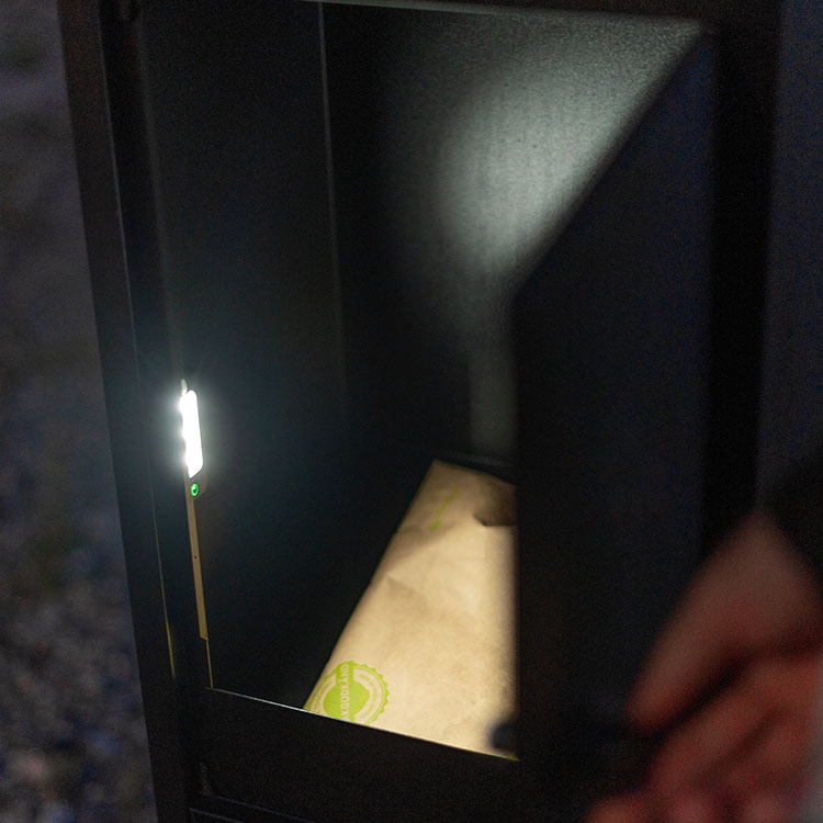 Sensor light for letterboxes