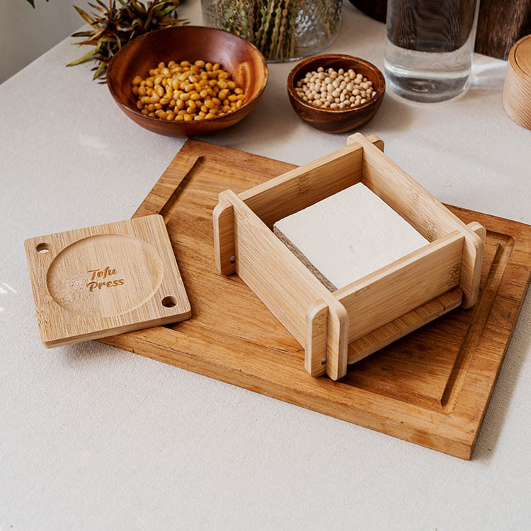 Bamboo tofu press