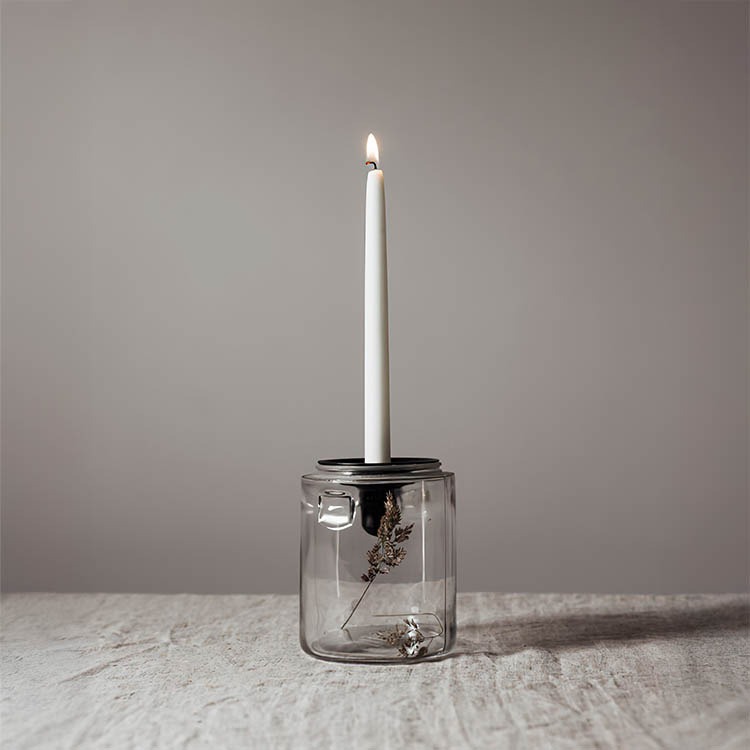 Candle holder for jar