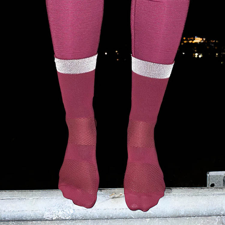 Running socks with reflectors