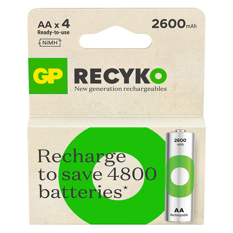 Rechargeable batteries, GP ReCyko