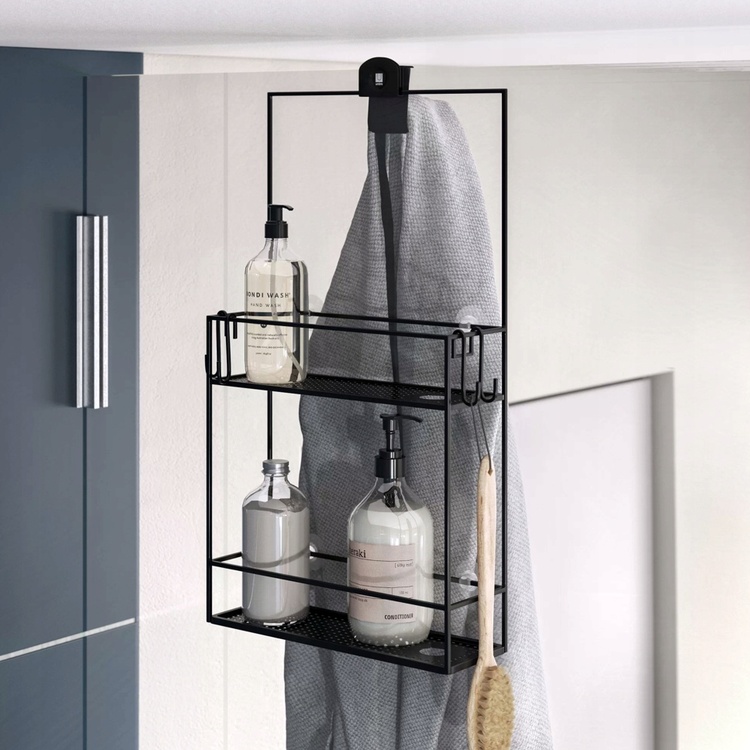 Shower basket in metal,