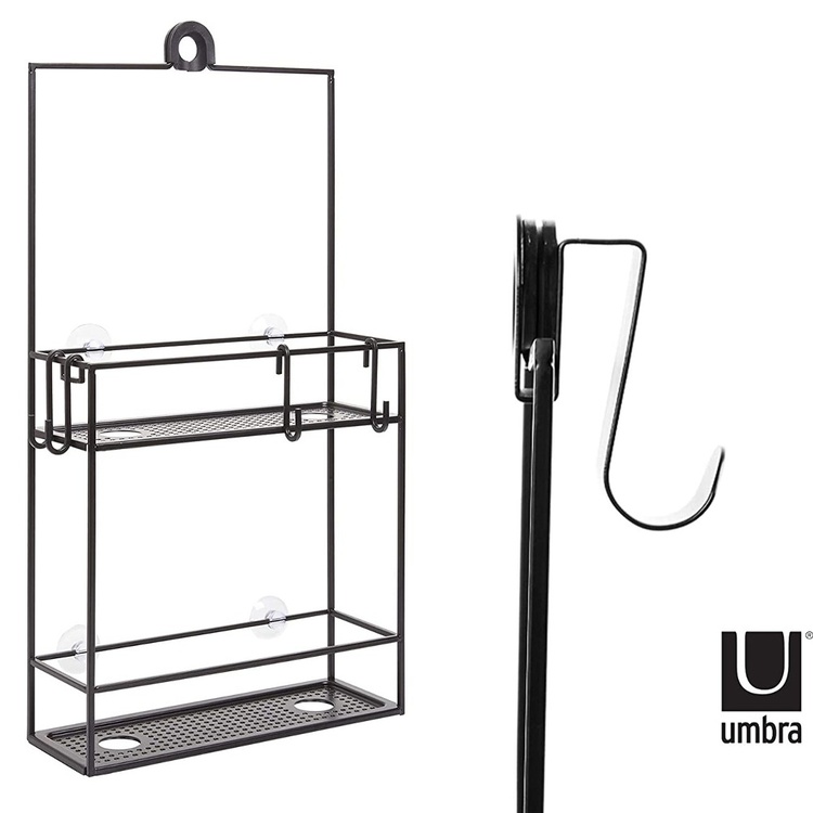 Shower basket in metal,