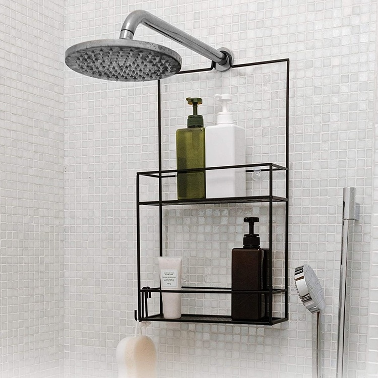 Shower basket in metal,