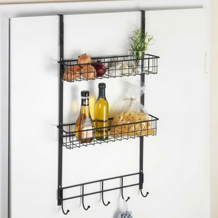 Over-Door Organizer, TÜRREGAL, 39 x 10 x H 75 cm, Black