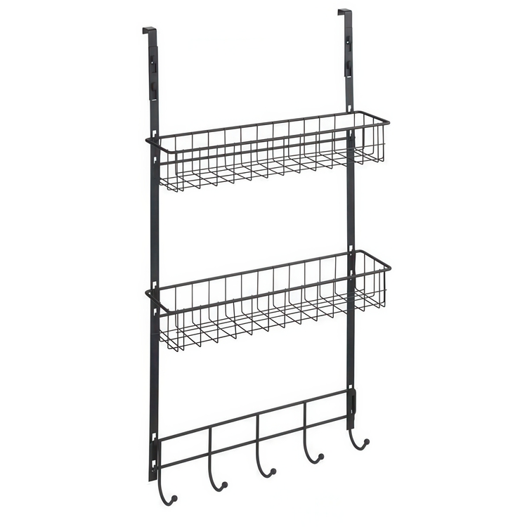 Over-Door Organizer, TÜRREGAL, 39 x 10 x H 75 cm, Black