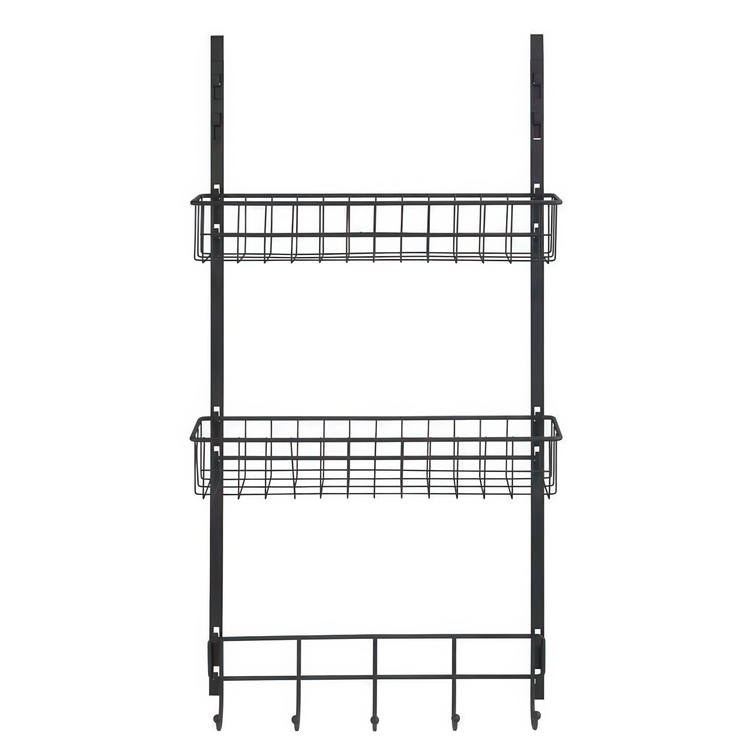 Over-Door Organizer, TÜRREGAL, 39 x 10 x H 75 cm, Black